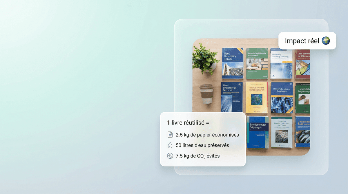 Impact environnemental d'un livre réutilisé